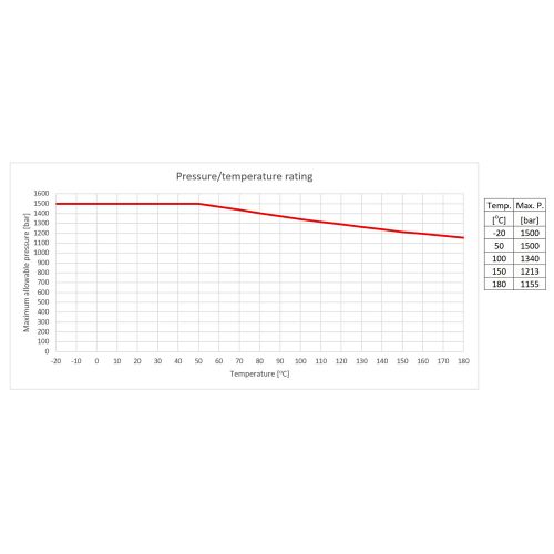Check valve with O-ring and cone for hydrogen (901020-62)