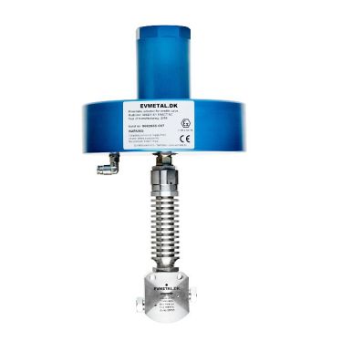 Pneumatic actuated needle valve (NC) with "cold-neck"